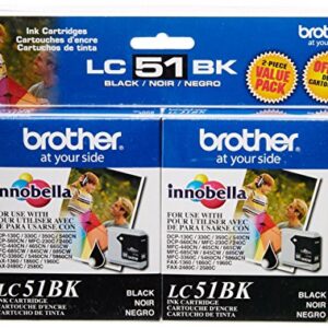 Brother Lc LC51BK2PKS Lc 51BK Ink Cartridge Ink