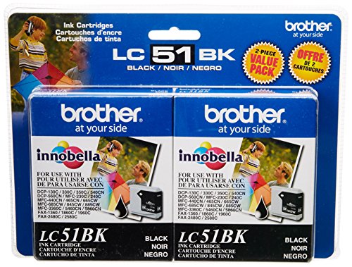 Brother Lc LC51BK2PKS Lc 51BK Ink Cartridge Ink