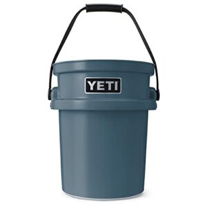 yeti loadout 5-gallon bucket, impact resistant fishing/utility bucket, nordic blue