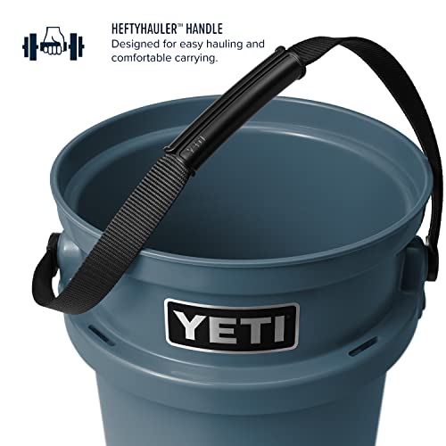 YETI Loadout 5-Gallon Bucket, Impact Resistant Fishing/Utility Bucket, Nordic Blue