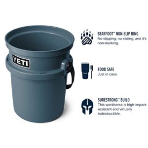 YETI Loadout 5-Gallon Bucket, Impact Resistant Fishing/Utility Bucket, Nordic Blue