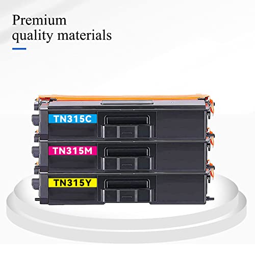 TN315 Compatible TN315C TN315M TN315Y Toner Cartridge Replacement for Brother HL-4150CDN HL-4140CW HL-4570CDW Printer Toner (1C+1Y+1M).