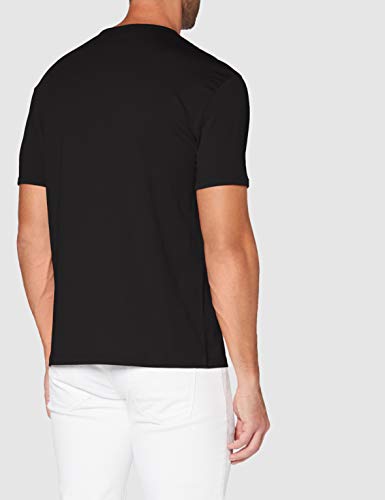 A|X ARMANI EXCHANGE mens Classic Crew Logo T-shirt T Shirt, Black, X-Small US