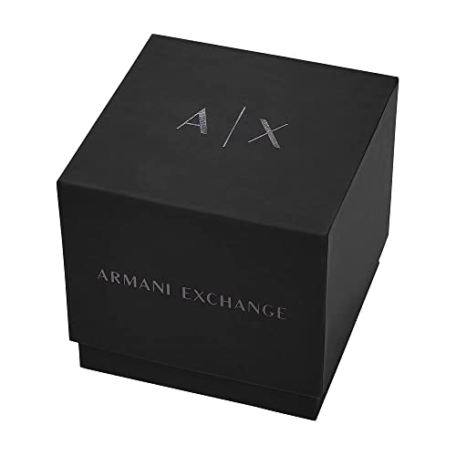 AX ARMANI EXCHANGE Men's Black Silicone Strap Watch (Model: AX1326)