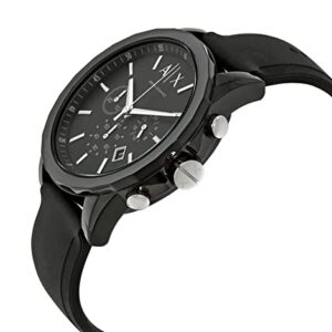 AX ARMANI EXCHANGE Men's Black Silicone Strap Watch (Model: AX1326)