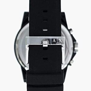 AX ARMANI EXCHANGE Men's Black Silicone Strap Watch (Model: AX1326)