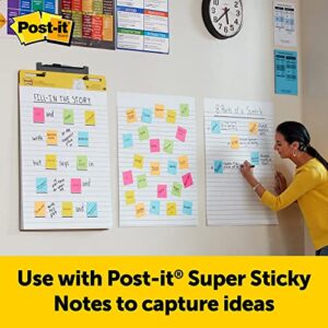 Post-it® Super Sticky Lined Easel Pads, 25" x 30", 30 Sheets Per Pad, White, Pack Of 2 Pads