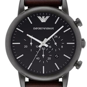 Emporio Armani Men's AR1919 Dress Brown Leather Watch