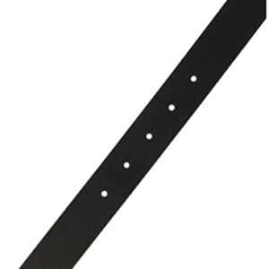 AX Armani Exchange mens A X Hinge Plate Belt, Black/Phantom, 32 US