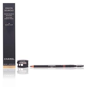 Chanel Crayon Sourcils Sculpting Eyebrow Pencil #10 Blond Clair, 0.03 Ounce