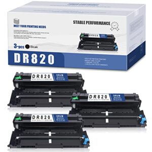 soloa lvelimit compatible drum units replacement for brother dr820 dr-820 dr 820 mfc-l5850dw hll6200dw hl-l6200dw mfc-l5700dw mfc-l5900dw hl-l5200dw mfc-l6800dw printer unit-3 pack black