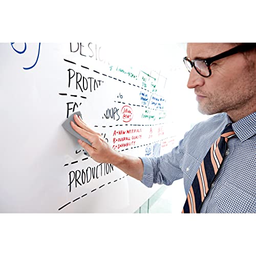 Post-it Dry Erase Whiteboard Film Surface for Walls, Doors, Tables, Chalkboards, Whiteboards, and More, Removable, Stain-Proof, Easy Installation, 3 ft x 2 ft Roll , White, 3 x 2 Feet (DEF3x2)