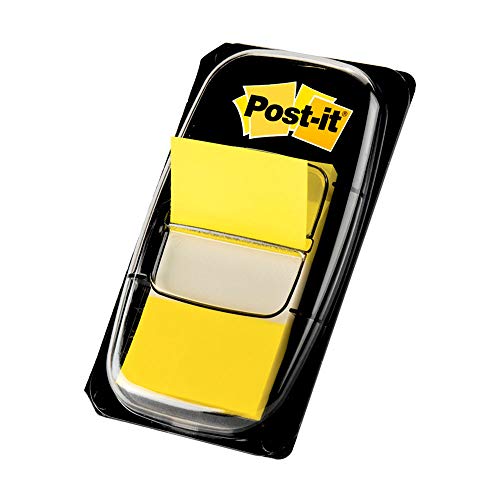 Post-it Flags, Yellow, 1-Inch Wide, 50/Dispenser, 1-Dispenser/Pack