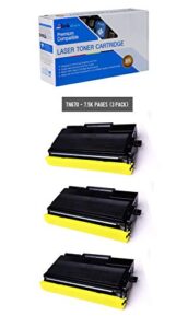 inksters compatible toner cartridge replacement for brother tn670/tn4100 black – compatible with hl 6050 6050d 6050dn 6050dw (3 pack)