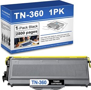 tcxlink (1 pack) tn-360 tn360 high-yield toner cartridge replacement for brother tn360 dcp-7045n hl-2170w mfc-7040 mfc-7345dn hl-2150n printer toner.