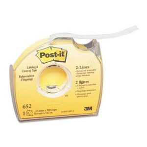 removable cover-up tape, non-refillable, 1/3″ x 700″ roll [set of 2]
