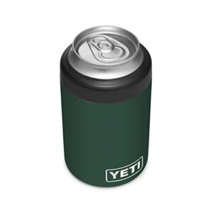yeti rambler 12 oz. colster can insulator for standard size cans, northwoods green