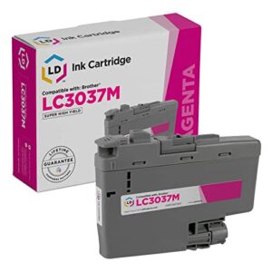 ld compatible ink cartridge replacement for brother lc3037m super high yield (magenta)