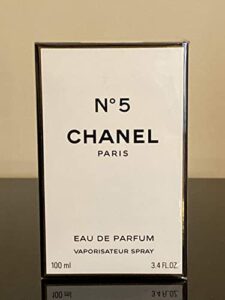 chanel n°5 eau de parfum spray for women, 3.4 ounce, multi