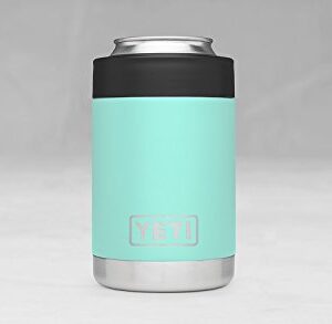 YETI Rambler Vacuum Insulated Stainless Steel Colster, Seafoam DuraCoat