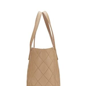 CHANEL, Pre-Loved Beige Calfskin Wild Stitch Tote Large, Beige