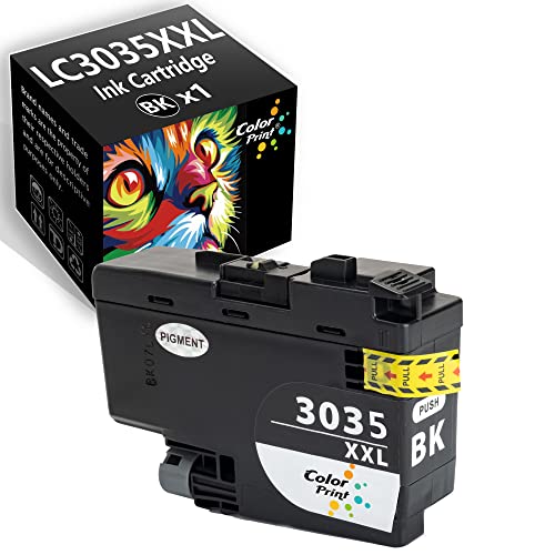 ColorPrint 1-Pack Compatible LC3035 BK Ink Cartridge LC3035XXL Replacement for Brother LC3035BK 3035 Black LC3033 BK LC3033XXL Used for MFC-J815DW MFC-J805DWXL MFC-J805DW MFC J995DW J995DWXL Printer