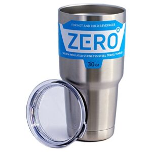 Stainless Steel Tumbler with Lid, Double Wall Vacuum Insulated Travel Mug for Hot and Cold Drink by Zero Degree (30oz)