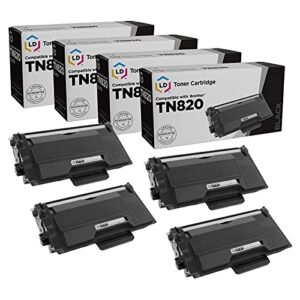 ld products compatible toner cartridge replacement for brother tn820 (black, 4-packs) for use in dcp-l6600dw hl-l6200dw hl-l6200dwt hl-l6250dn hl-l6250dw hl-l6300dwt & hl-l6300dw
