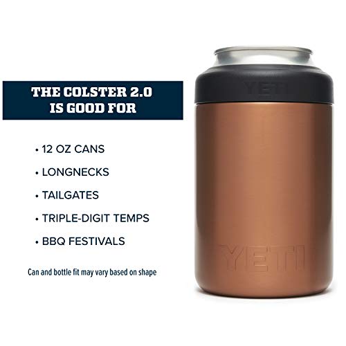 YETI Rambler 12 oz. Colster Can Insulator for Standard Size Cans, Copper
