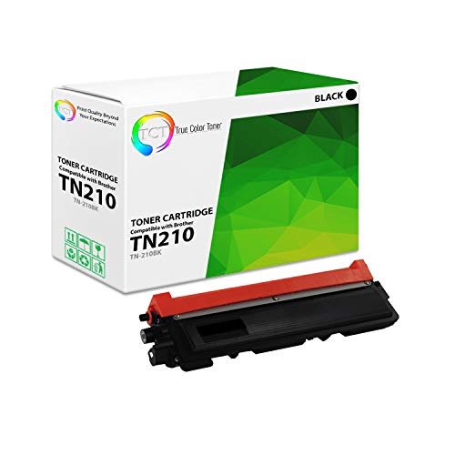 TCT Premium Compatible Toner Cartridge Replacement for Brother TN-210 TN210BK Black Works with Brother HL-3040 3070 3045 3075, MFC-9010 9120 9320 9125 9325 Printers (2,200 Pages)