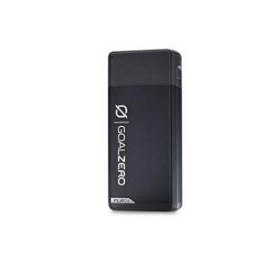 goal zero flip 24 portable phone charger, 6,700mah/24wh external power bank – black