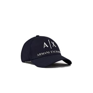 a|x armani exchange men’s baseball hat, navy & white, one size