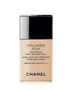 chanel vitalumiere aqua ultra light skin perfecting makeup spf 15 – 30 ml, no.40 beige