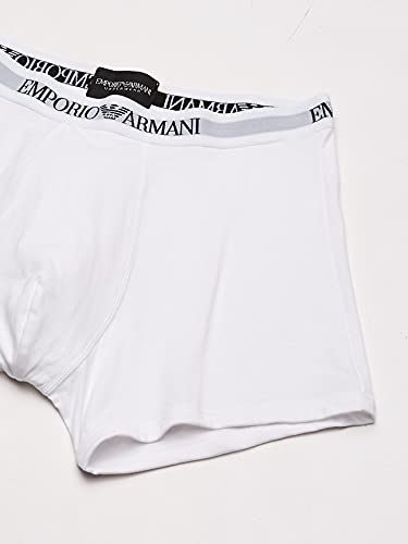 Emporio Armani Men's Cotton Boxer Briefs, White, Medium