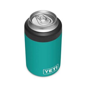 yeti rambler 12 oz. colster can insulator for standard size cans, aquifer blue, 1 count (pack of 1)