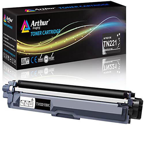 Arthur Imaging Compatible Toner Cartridge Replacement for Brother TN221 (Black, 1-Pack)