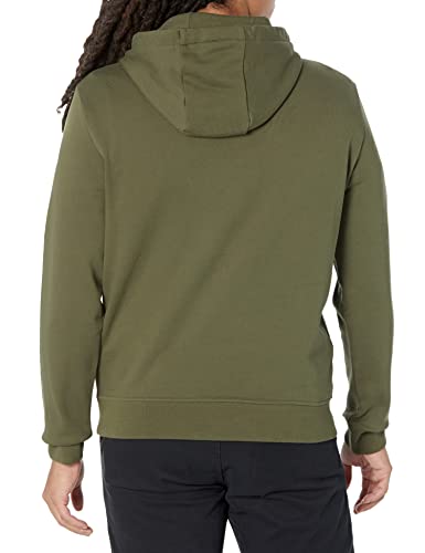 A|X ARMANI EXCHANGE Men's Icon Project Embroidered Logo Hooded Sweatshirt, Olive Night, L