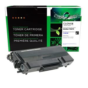 clover remanufactured toner cartridge replacement for brother tn670 | black