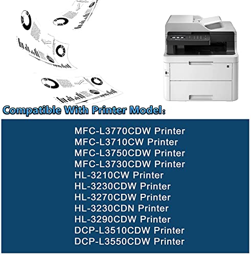 MaxColor TN223BK,TN223C,TN223M,TN223Y 5PK(2BK+1C+1M+1Y) Compatible TN223 Toner Cartridge Replacement for Brother HL-3210CW 3230CDW 3270CDW 3230CDN 3290CDW DCP-L3510CDW L3550CDW Printer