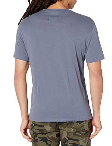 A|X ARMANI EXCHANGE mens Short Sleeve Tonal Icon Logo T-shirt T Shirt, Grisaille, Small US