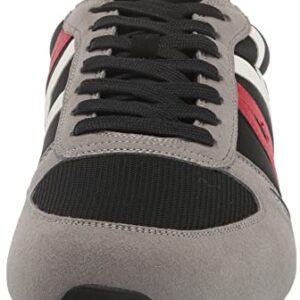 A|X ARMANI EXCHANGE Men's Retro Trainer Sneaker, Shark + Black, 12