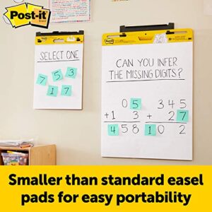 Post-it Self-Stick Mini Easel Pad, 15 in x 18 in, 20 Sheets/Pad, 3 Pads, Great for Virtual Teachers and Students (577-3PK)