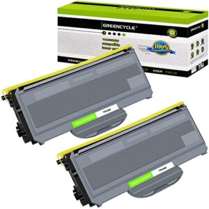 greencycle 2 pack new premium compatible tn360 tn-360 toner cartridge for mfc-7320 mfc-7340 mfc-7345dn printers
