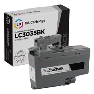 ld compatible ink cartridge replacement for brother lc3035bk ultra high yield (black)