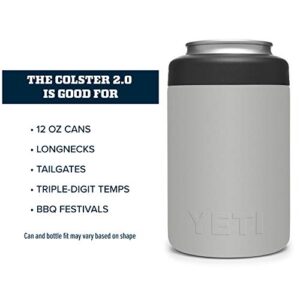 YETI Rambler 12 oz. Colster Can Insulator for Standard Size Cans, Granite Gray