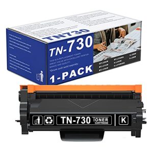 indi compatible tn-730 tn730 toner cartridge – black replacement for mfc-l2750dw l2710dw l2750dwxl hl-l2350dw l2370dwdwxl l2390dw l2395dw dcp-l2550dw printer toner cartridge