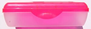 sterilite neon pink pencil case box