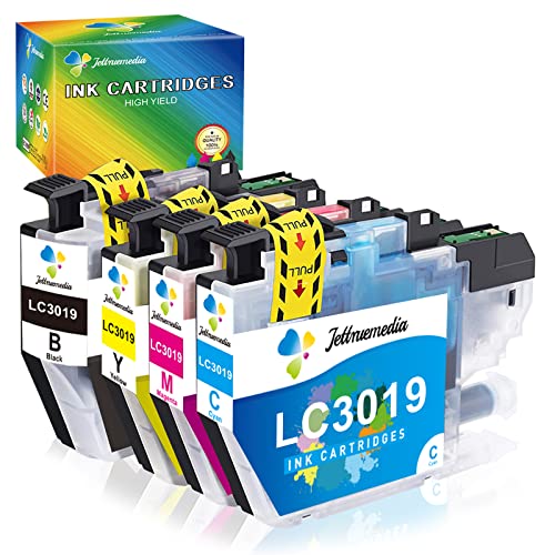 JTM LC3019XXL Compatible Ink Cartridge Replacement for Brother LC3019 LC3019 XXL Work with Brother MFC-J5330DW MFC-J5335DW MFC-J6530DW MFC-J6730DW MFC-J6930DW MFC-J6530DW Printer，4-Pack