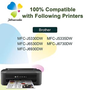 JTM LC3019XXL Compatible Ink Cartridge Replacement for Brother LC3019 LC3019 XXL Work with Brother MFC-J5330DW MFC-J5335DW MFC-J6530DW MFC-J6730DW MFC-J6930DW MFC-J6530DW Printer，4-Pack
