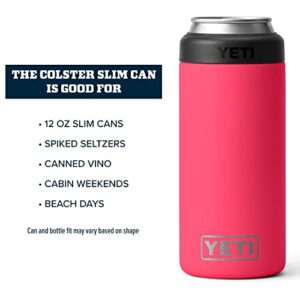 YETI Rambler 12 oz. Colster Slim Can Insulator for the Slim Hard Seltzer Cans, Bimini Pink